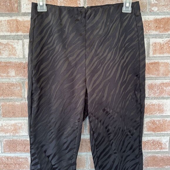 Rag & Bone Simone Pants Zebra Print Jacquard Black Size 4 - Picture 5 of 11